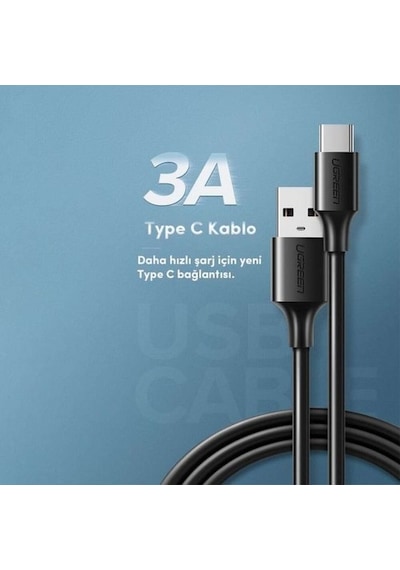 Ugreen Usb Type-C Şarj Ve Data Kablosu-50 Cm