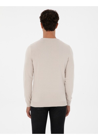 Pierre Cardin Erkek Krem Kazak /triko 50315509-vr071 Krem