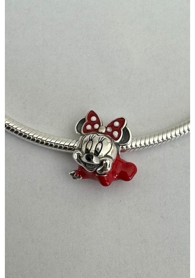 Fubena Kırmızı Minnie Silüeti Charm