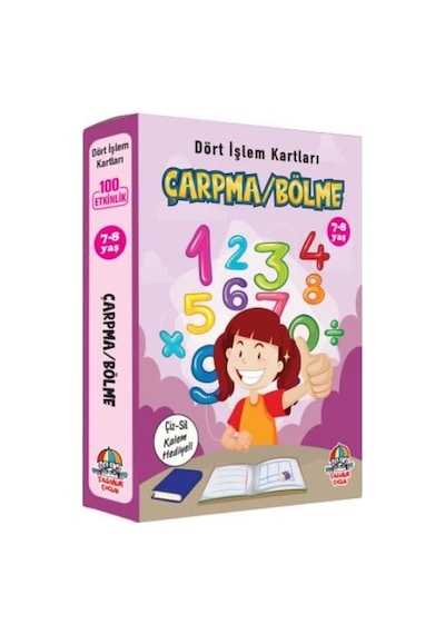 Dört İşlem Kartları - Çarpma/Bölme (7 - 8 Yaş)- Yağmur Çocuk