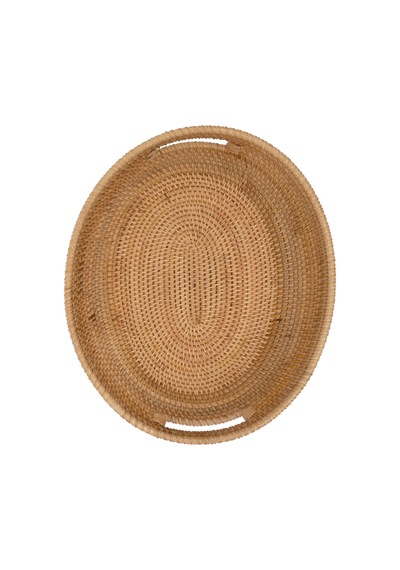 Koza Home Meander El Yapımı Rattan Kulplu Dekoratif Düzenleyici 32cm 8976 Naturel