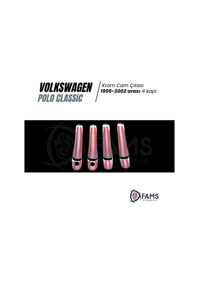 Vw Polo Classıc Krom Kapı Kolu 4 Kapı P.Çelik 2 Delik