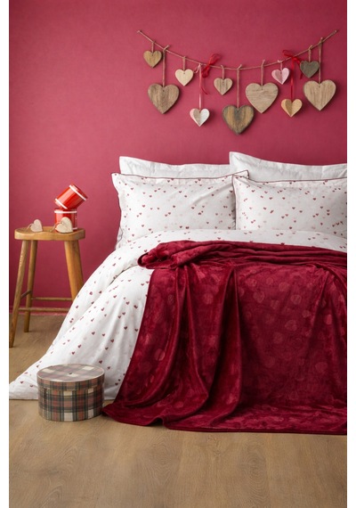 Amore Battaniye 166 226 Cm Tek Kişilik Rouge Kırmızı