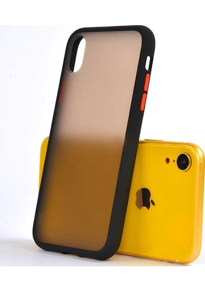 Apple Uyumlu iPhone XR 6.1 Kılıf Zore Fri Mat Yüzey Renkli Kenar Kılıf