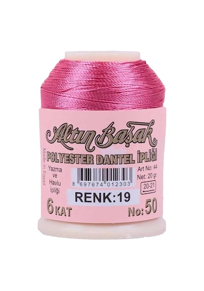 Hubrendy Tedarik 3 Adet Altınbaşak Oya Ve Dantel İpi 20 Gr - Royaleks - No: 019