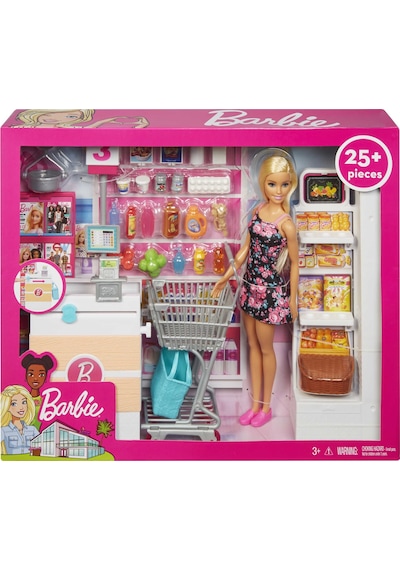 Barbie Süpermarkette Oyun Seti Frp01