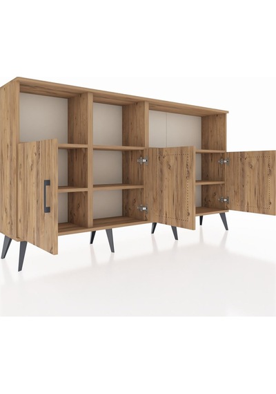 Arges Konsol 6 Raflı 4 Kapaklı 176x30x99 Çam-çam Atlas Çam - Atlas Çam Arges Konsol 6 Raflı 4 Kapaklı 176x30x99 Çam-çam Atlas Çam - Atlas Çam
