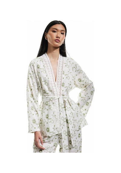 Koton Pamuklu Floral İşlemeli Fisto Kruvaze Oversize Kimono Ceket Yeşil Desenli 5sak50029pw Yeşil Desenli Koton Pamuklu Floral İşlemeli Fisto Kruvaze Oversize Kimono Ceket Yeşil Desenli 5sak50029pw Yeşil Desenli