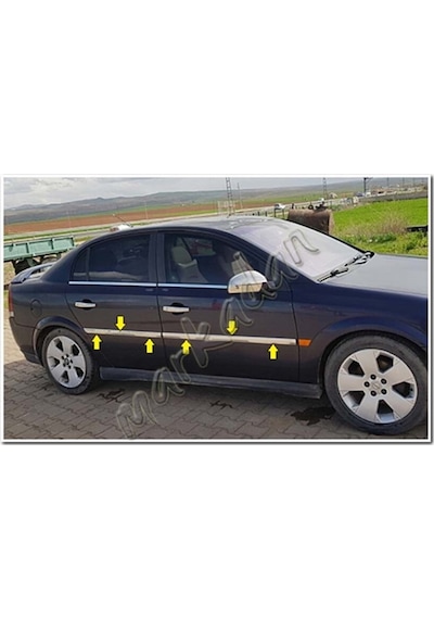 Opel Vectra C Krom Yan Kapı Çıtası 2002-2009 4 Parça Paslanmaz Çe