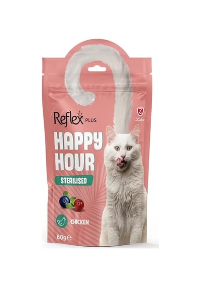 Ayrex Reflex Happy Hour Kisirlaştirilmiş Kedi Ödül Mamasi 60 Grr