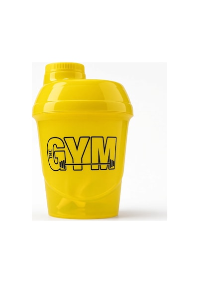 Gym Shaker 400 Ml Ölçekli Sızdırmaz Kapaklı Protein Shaker Sarı