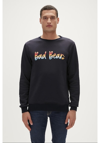 Bad Bear Sweatshirt Manuscrıpt Crewneck / Lacivert Erkek 23.02.12.016 001