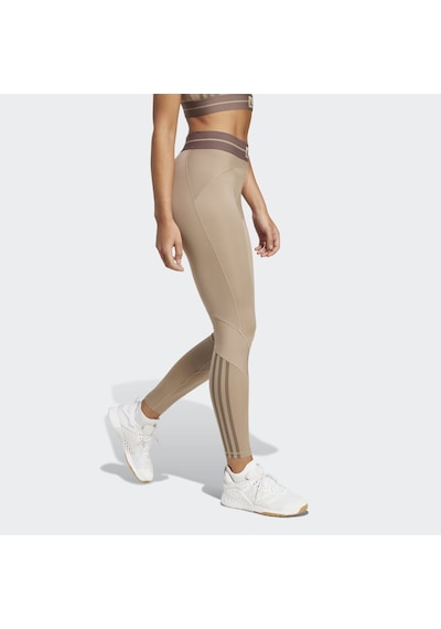 Adidas Jy2068 Hyg Rıb 1-1 L Kadın Spor Tayt Krem