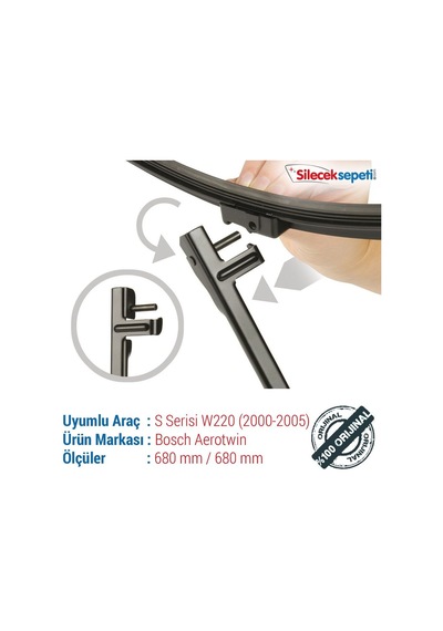 Bosch Aerotwin Mercedes S 350 Silecek Takımı (2000-2005 W220)