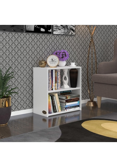 Kenzlife Komodin Riki Byz 60 60 30 Komidin Kitaplık Ayakkabılık Beyaz