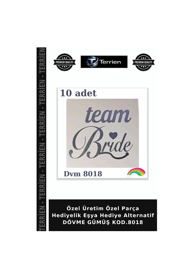 Özel Üretim Özel Parça Hediyelik Eşya Hediye Alternatif Dövme Gümüş Kod.8018