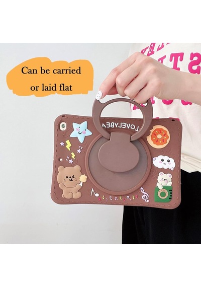 Samsung Galaxy Uyumlu Tab A7 10.4 T500 T505 T507 Kılıf Cute Dolls Standlı Eğlenceli 3d Karekterli Çocuk Kılıfı Kılıf