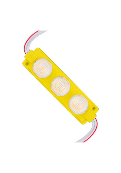 12 Volt 3 Watt Sarı Led Modül - 74x20 Mm - 3030 Çip