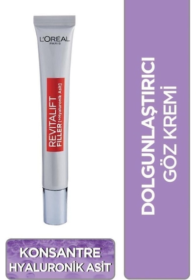 L'Oréal Paris Revitalift Filler Dolgunlaştırıcı Göz Bakım Kremi & Aydınlatıcı Göz Serumu & Roller pktfllrgzbkmst-9425