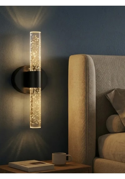 Bhbackhome Bubbleflux Medium Şık Tasarım Modern Ledli Aplik 31 Cm Rgb Siyah Elektrikli Kumandalı Siyah