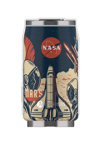 Les Artistes Paris Isı Yalıtımlı Kutu Çelik Termos 280ml Nasa Renkli