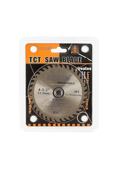 Tct Daire Testere Diski, 115 Mm, 40 Diş, 22.2 Mm Delik Çapı, 1055 Karbon Çelik, Krom Vanadyum Y