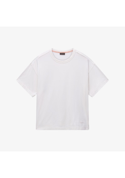 Napapijri S-miroir Kadın Beyaz T-shirt Np0a8audn1a1 Beyaz