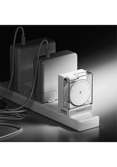Sharge Retractable 65 Gan Şarj Cihazı - Beyaz