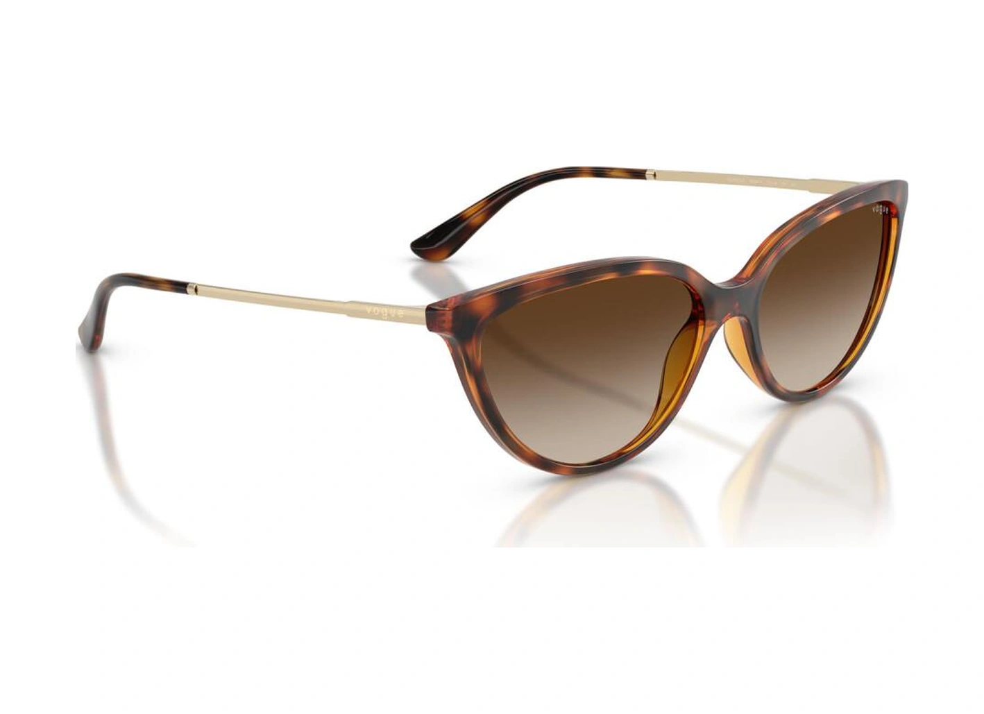 5672s W65613 57 Cat Eye Güneş Gözlüğü Kahverengi