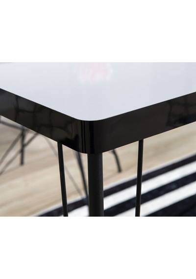 Avvio 80x120 Mera 4 Kişilik Yemek Masası Takımı-mutfak Masası Takımı-beyaz Oval Kenar Siyah Avvio 80x120 Mera 4 Kişilik Yemek Masası Takımı-mutfak Masası Takımı-beyaz Oval Kenar Siyah