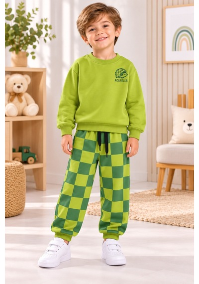 Uğur Bebe Yeşil Üç İplik Şardonsuz Erkek Çocuk Eşofman Takımı Rahat Kesim, Bağcıklı, Günlük Spor Çocuk Takımı Kirpi Baskılı Yeşil Yeşil Uğur Bebe Yeşil Üç İplik Şardonsuz Erkek Çocuk Eşofman Takımı Rahat Kesim, Bağcıklı, Günlük Spor Çocuk Takımı Kirpi Baskılı Yeşil Yeşil