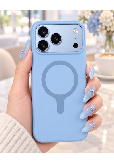 Apple Uyumlu iPhone 18 Pro Max/17 Pro Max Uyumlu Magsafe Glacier Mavi-sky Blue Velora Kılıf Mat Silikon 2mm Kamera Korumalı Wireless Şarj Destekli Premium Kılıf-kapak Buz Mavisi Apple Uyumlu iPhone 18 Pro Max/17 Pro Max Uyumlu Magsafe Glacier Mavi-sky Blue Velora Kılıf Mat Silikon 2mm Kamera Korumalı Wireless Şarj Destekli Premium Kılıf-kapak Buz Mavisi