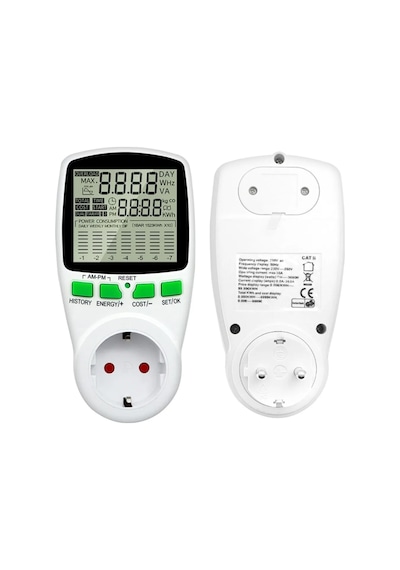 Gesi Pm-1453 Dijital Wattmetre Enerji Ölçer Tüketim Ölçer 220 Volt 16 Amper 3680 Watt Priz