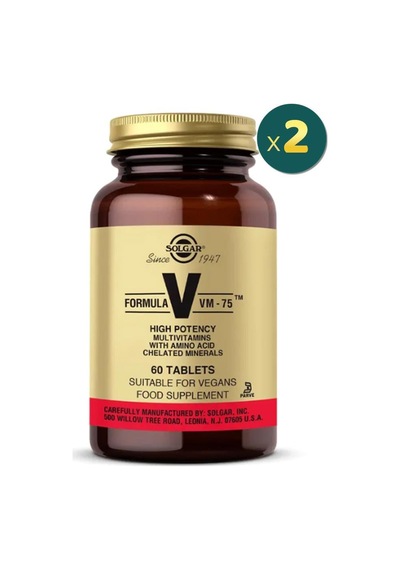 Solgar Vm 75 Multivitamin 2 x 60 Tablet