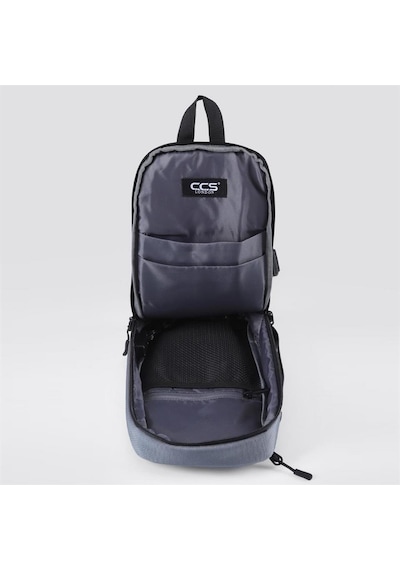 Ççs 31407 Tek Omuz Askılı Sırt Ve Göğüs Çantası Gri