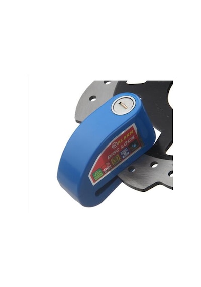 Motosiklet Alarmlı Disk Kilidi 110 Db + Hatırlatma Kablosu  (411990957) Siyah