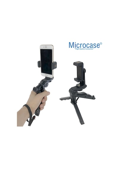 Telefonlar Için Mini El Tutucu Tripod Vlog Video Fotoğraf Al2461