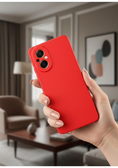 Realme 12 Lite Uyumlu İçi Kadife Kamera Korumalı Renkli Silikon Kılıf