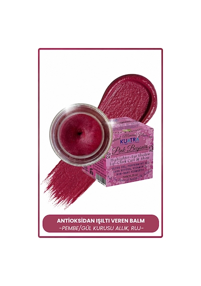Kuatra Pink Begonia Nemlendirici Işıltı Veren Balm 7 ML