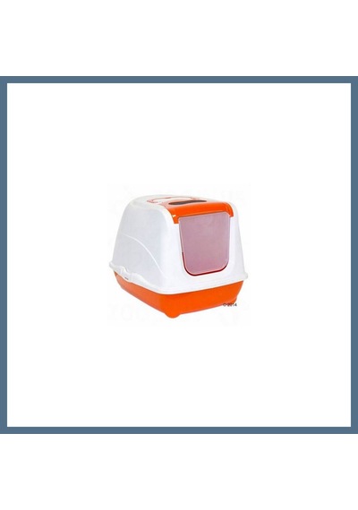 Buradabulabilirsin Flip Cat Kapalı Kedi Tuvaleti 50 Cm Turuncu Bbz