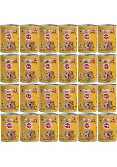 Pedigree Tavuklu Konserve Yetişkin Köpek Maması 24 x 400 G
