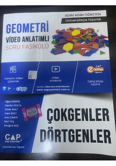 Geometri Çokgenler ve Dörtgenler Konu Anlatımlı Soru Bankası -  Çap Yayınları