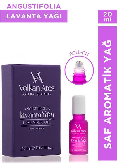 Volkan Ates Natural & Beauty Lavandula Angustifolia Saf Lavanta Yağı Roll-on 20 Ml