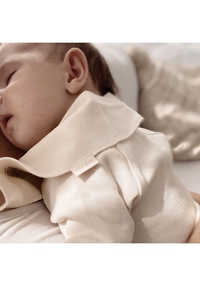 Naturaborn Gots Organik Sertifikalı Bebek Fular Mama Önlüğü Pembe