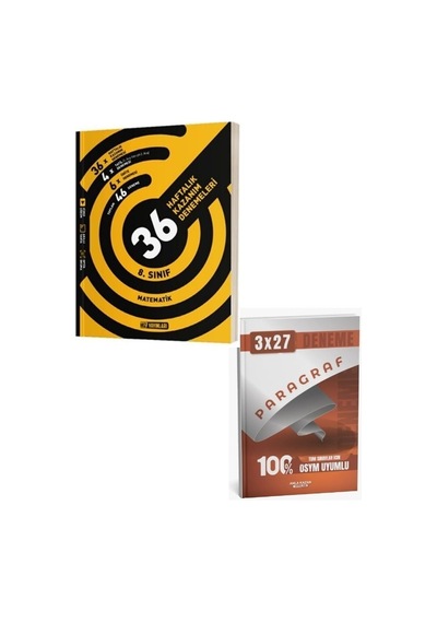 Hız 2027 8. Sınıf Matematik 36 Haftalık Kazanım Denemeleri+ Anla Kazan Paragraf