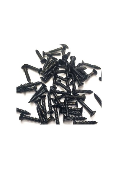 Siyah 1000 Adet Klips Vidası 2,2x13 Mm Yhb - Konik Başlı Kutu, Sandık, Ayak, Askı, Mini Vida 13 MM