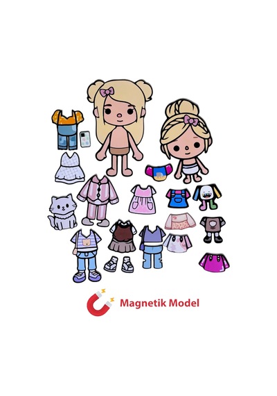 Toca Boca Sisters Yellow Kıyafet Giydirme Seti Diğer