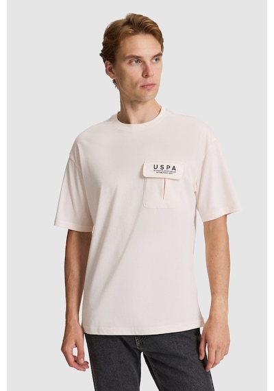 U.S. Polo Assn. U.s. Polo Assn. Erkek Krem Tişört 50327021-vr071