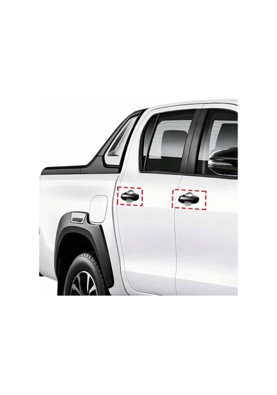 2016-2023 Toyota Hilux Revo Karbon Kapı Kolu Kaplama İthal