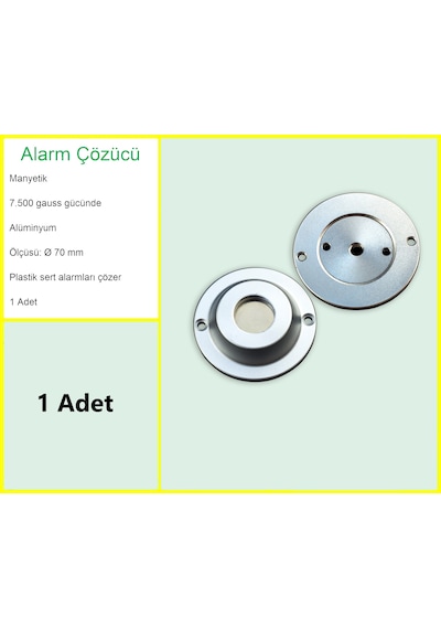 Sert Plastik Alarm Etiketi Çözücü Sökücü / Standart 7.500 Gaus Güç